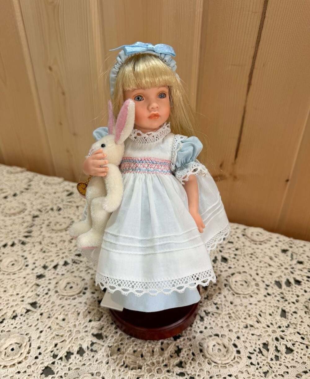 Paulinette Limited Edition Alice in Wonderland Doll with Rabbit